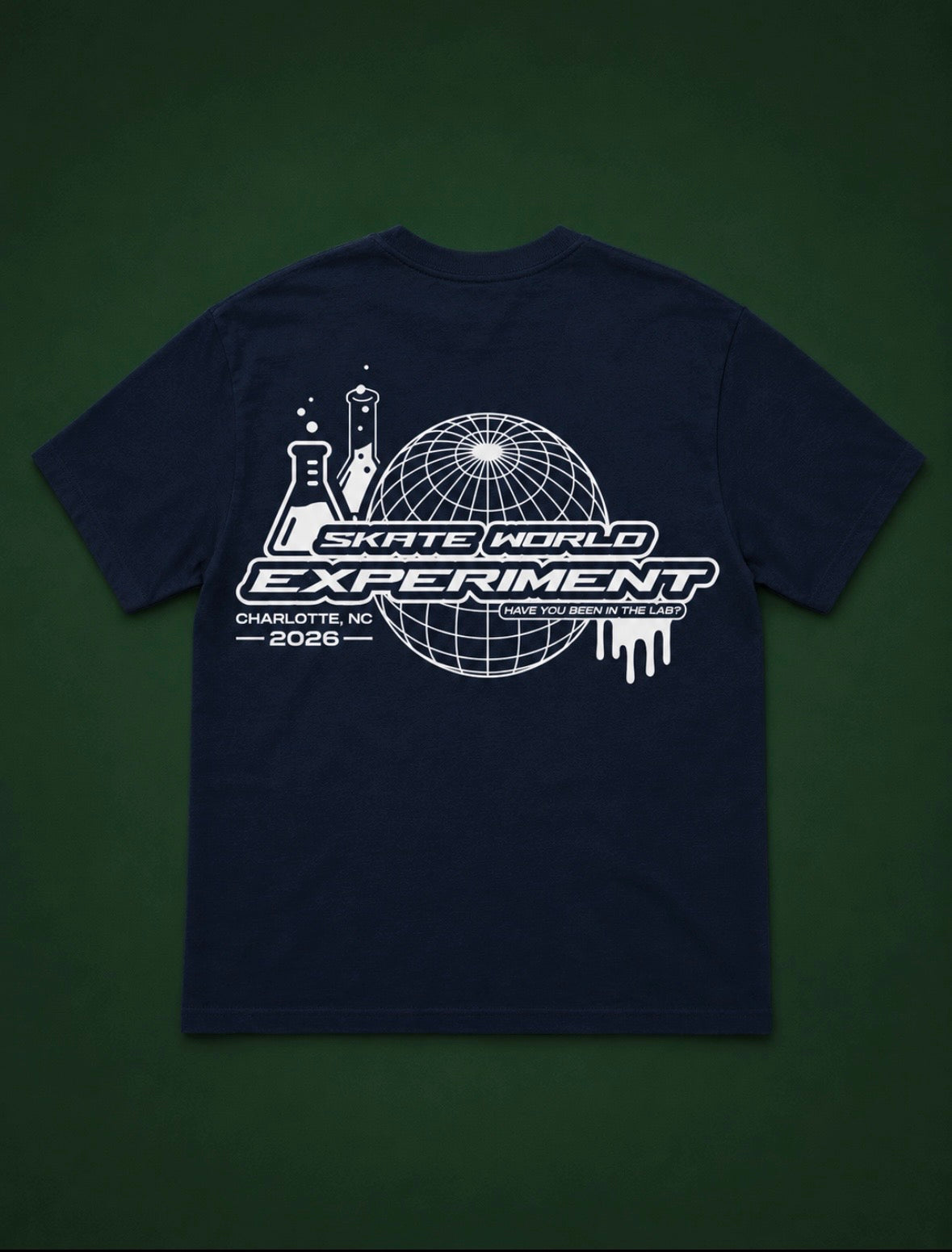 Short Sleeve Navy Blue and White SWE Tee